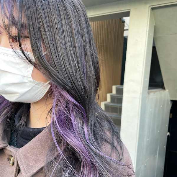 ラベンダーカラー/インナーカラー/ラベンダーピンク