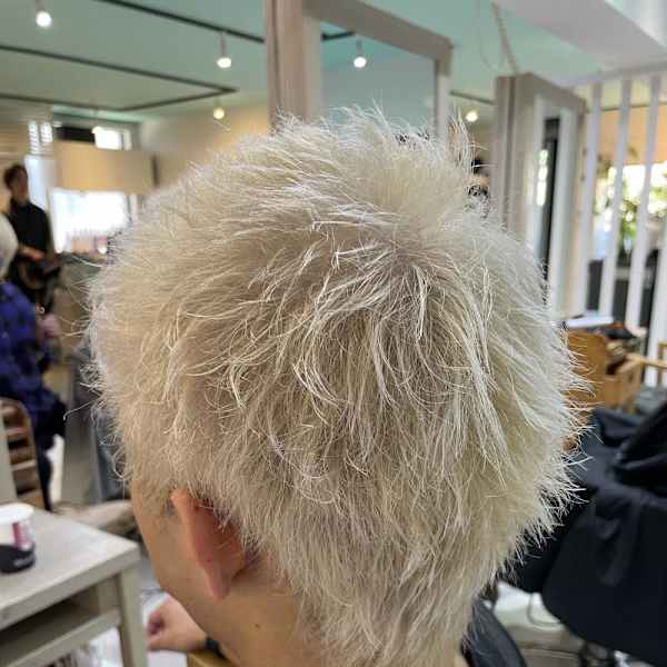 スパイキーショート/ハイトーン/ホワイトカラー