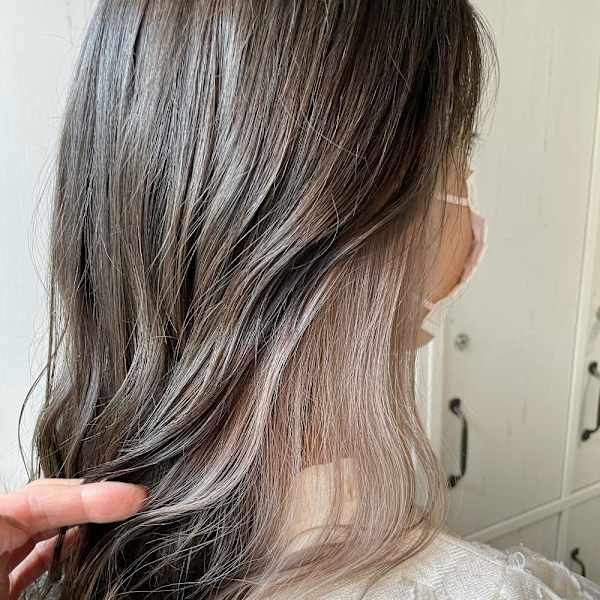 ホワイトベージュ/ミルクティーピンク/インナーカラー