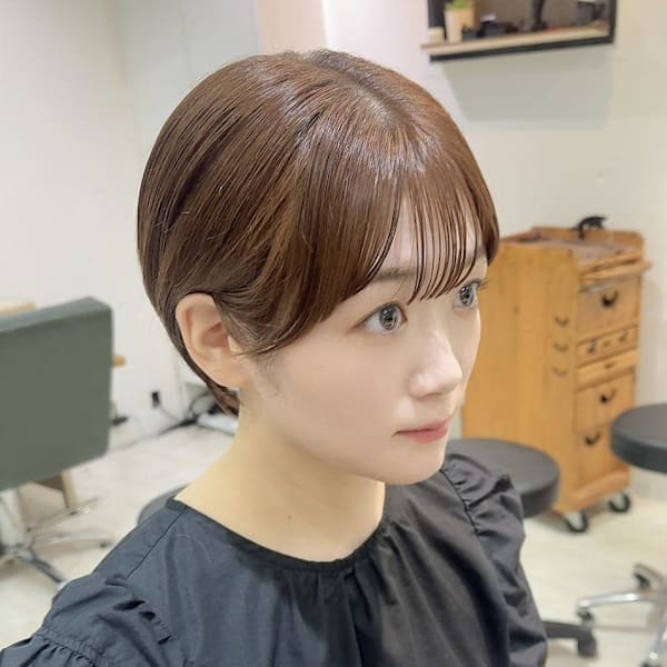 マッシュショート/ショートボブ/耳掛けショート