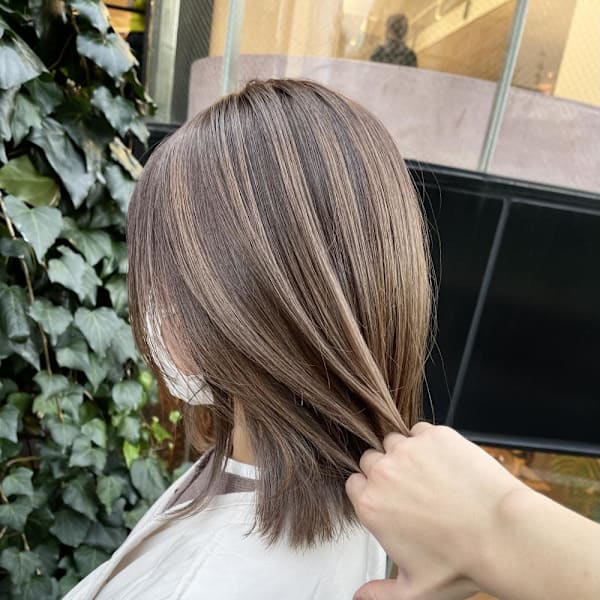 バレイヤージュ/コントラスト/ベージュ/グレージュ