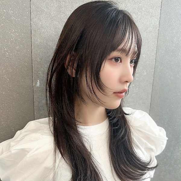 ボブ/レイヤーカット/縮毛矯正/韓国ヘア/顔周り/原宿/前髪