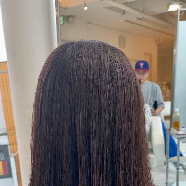 アフター → ビフォア　右にスワイプ【白髪染め/脱白髪染め】