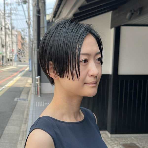 すきっとクールなハンサムショート