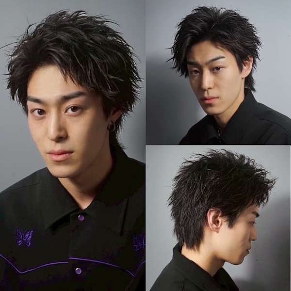 ショートウルフヘア|ヒロ銀座バーバーショップ難波店