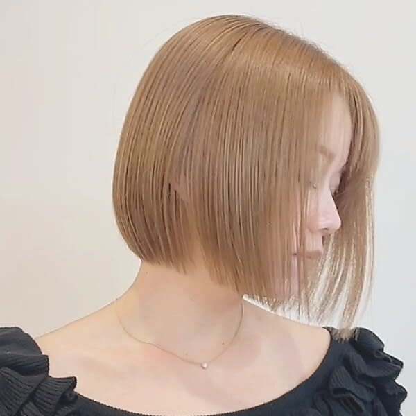 透明感x髪質改善カラーショートボブ