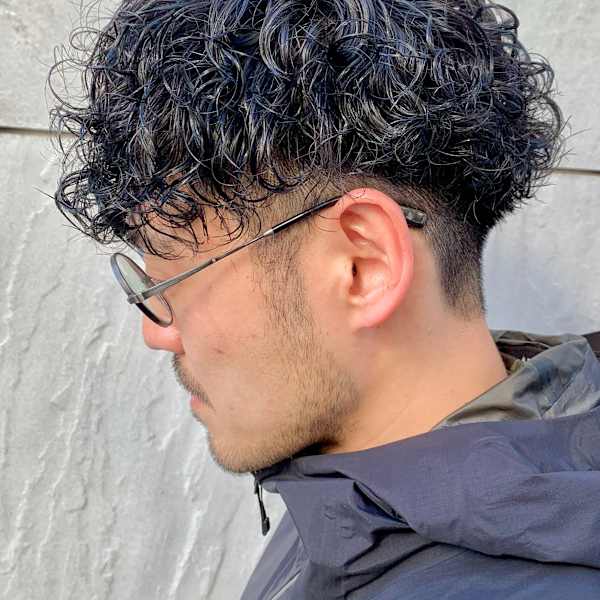 波巻きスパイラルツイストスパイラルパーママッシュメンズヘア