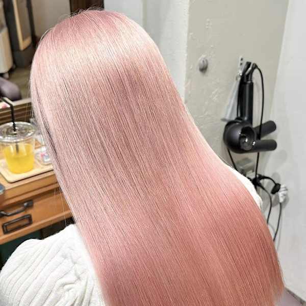 ダブルカラー/ベージュ/ケアブリーチカラー/ピンクベージュ
