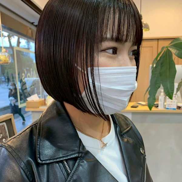 ぷつっとボブ／丸みボブ