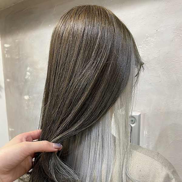 ダブルカラー/ベージュ/ケアブリーチカラー/インナーカラー