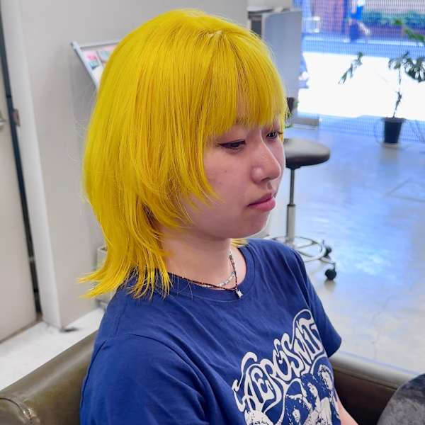 ウルフスタイル×ハイトーンカラー