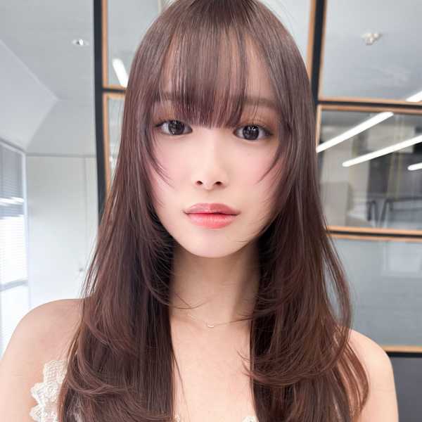 20代30代韓国風レイヤーカット×暖色カラー◎艶髪トリートメ