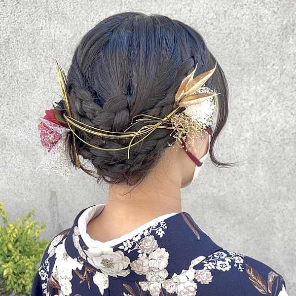 みつあみあみこみタイトアップスタイル