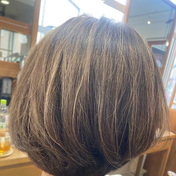 白髪ぼかしハイライト×スタイル