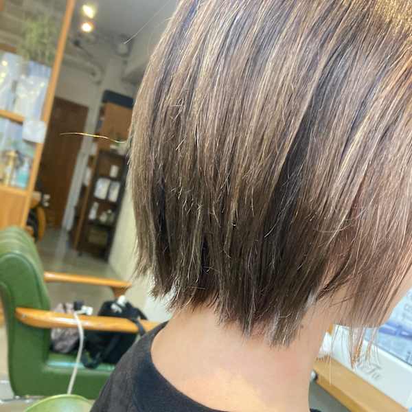 白髪ぼかしハイライト×スタイル