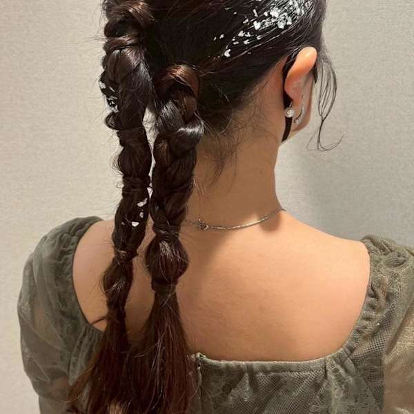 #暗めカラー #お呼ばれヘア #ツインテール