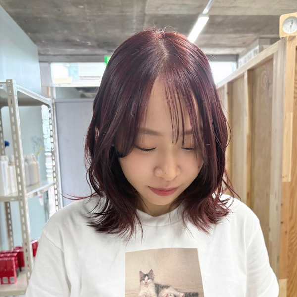 暖色カラー/カシスレッド|in.