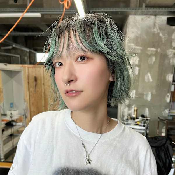 ウルフボブ/デザインカラー