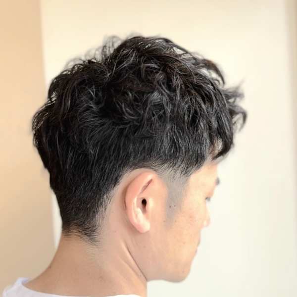 刈り上げショートパーマ|アフロディーテ 泉中央店