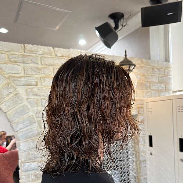 メンズロング/ウェーブパーマ/サーフカール