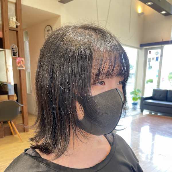 ボブ顔まわりレイヤー