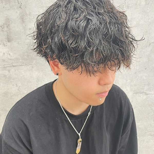 カジュアルメンズパーマ|Afinar 横浜店