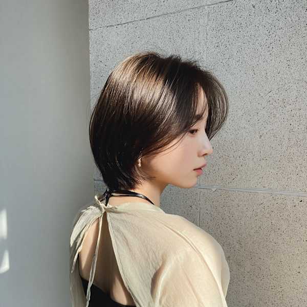 つや感×くびれ美人ナチュラルショート　|shell立川【白髪ぼかし/ハイライト/髪質改善/縮毛矯正/ショート】