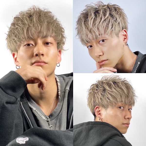 ハイトーン束感ショート|ヒロ銀座バーバーショップ難波店