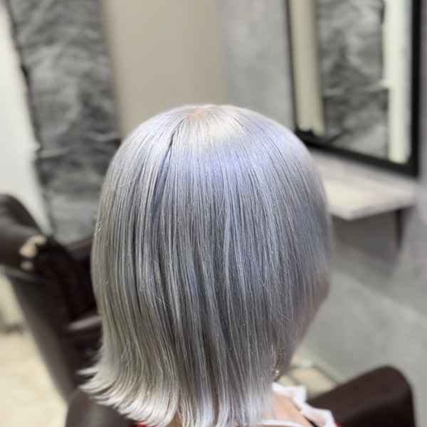 ホワイトシルバー×ブリーチ3回