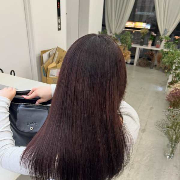 《花屋併設》酸性ストレート×暖色カラー