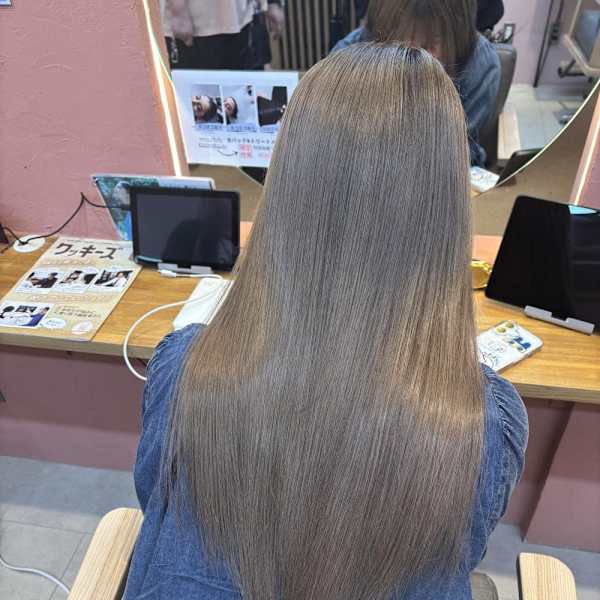 ベージュ/ダブルカラー/2ブリーチ/透明感カラー