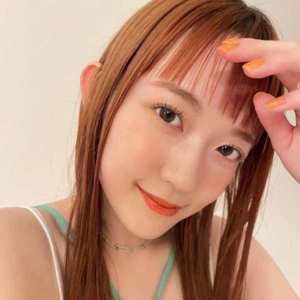 オン眉×オレンジカラー