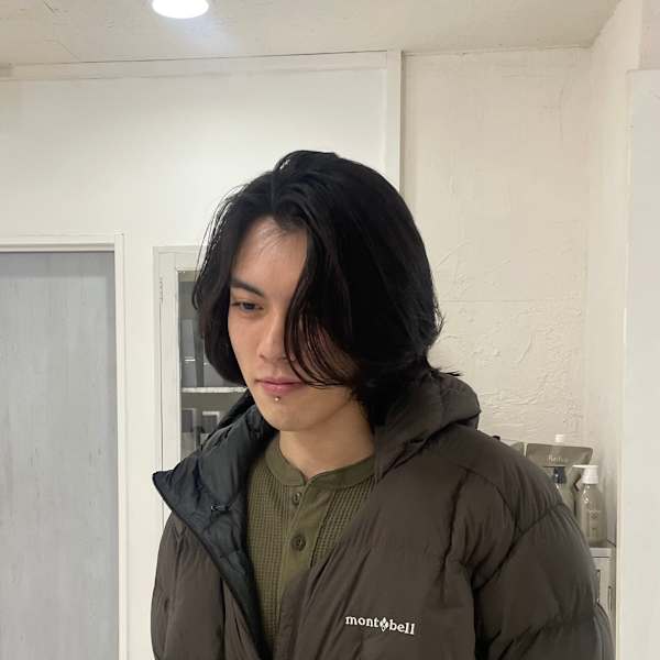 メンズミディアムパーマ