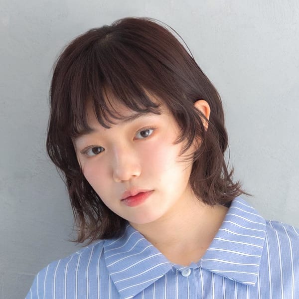 ナチュラル抜け感ボブ|HAIR & MAKE EARTH 大崎店