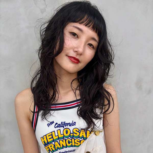 ミディアムパーマ