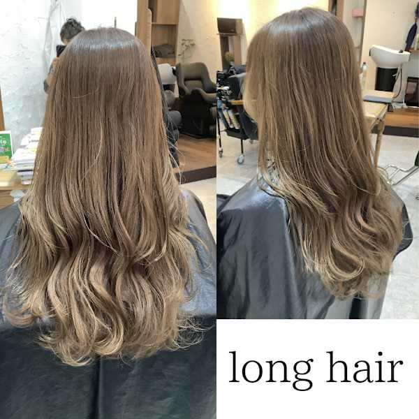 お客様スタイル 明るめグレージュ