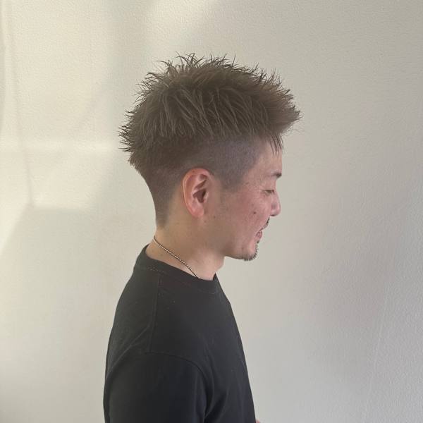 ブリーチ/ベリーショート/メンズ３０代