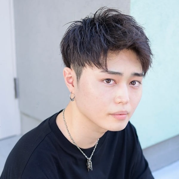 アップバング×ツーブロック|beauty:beast 益田店