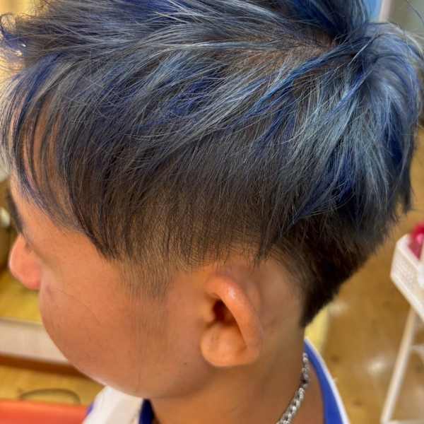 シルバー×ブルーメッシュ