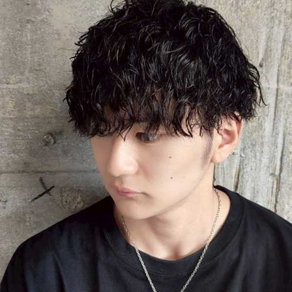 ツイスト スパイラルパーマ マッシュ 刈り上げ|MEN'S SALON alfRed 平針店