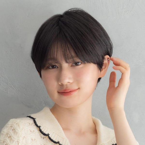 大人可愛い柔らかショート|HAIR & MAKE EARTH 大崎店