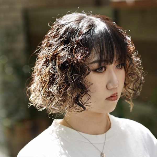 海外風スパイラルパーマ