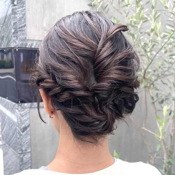 えりあし4センチショートボブからのアップスタイル