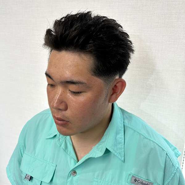 ショートオールバック