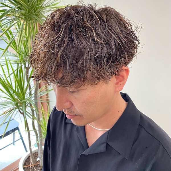 無造作パーマ大人無造作パーマハイライトパーマシャドウパーマ