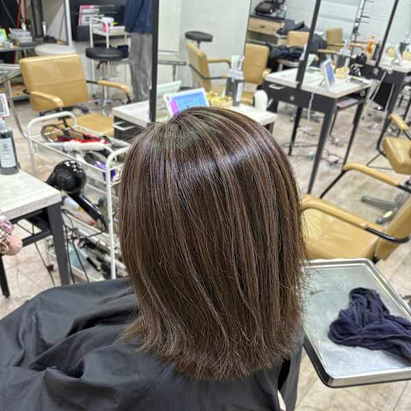 グレージュ ハイライトカラー