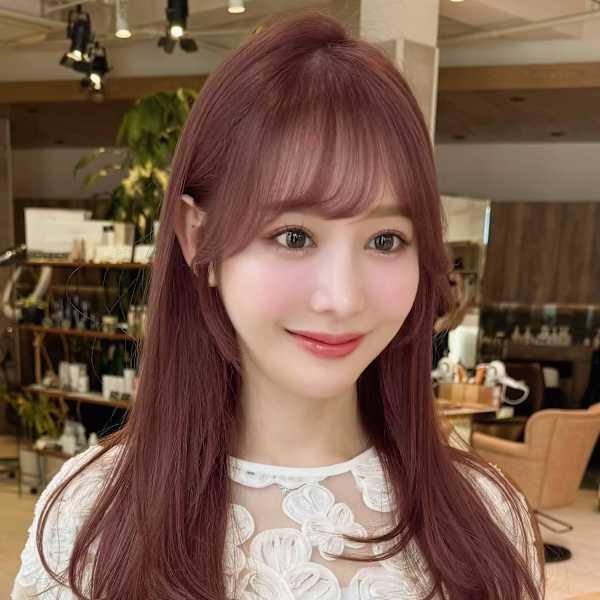 最新縮毛矯正/チェリーブラウン/20代/30代/40代/表参