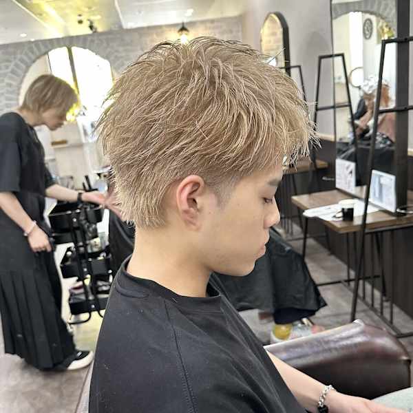 スパイキーショートアップバング