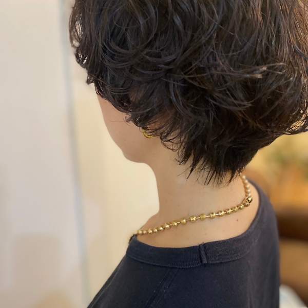 NINE HAIR×ショート×パーマ