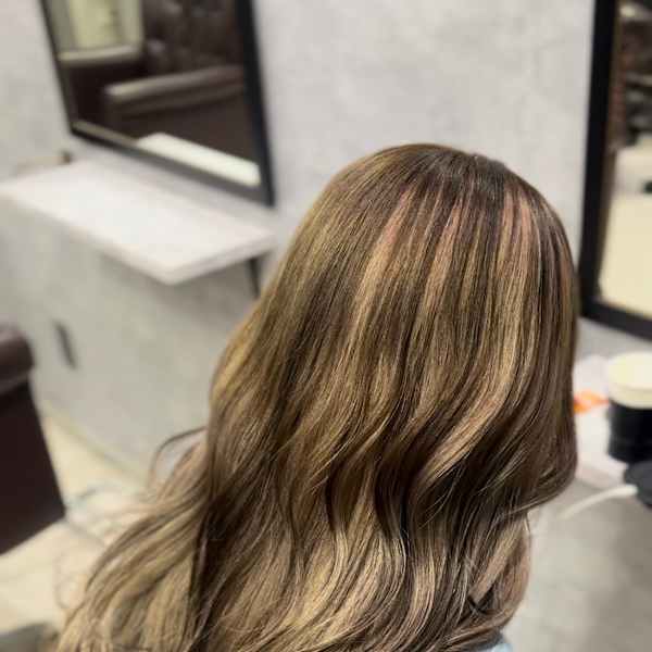 アンブレラカラー×ミルクティー×ブラウン